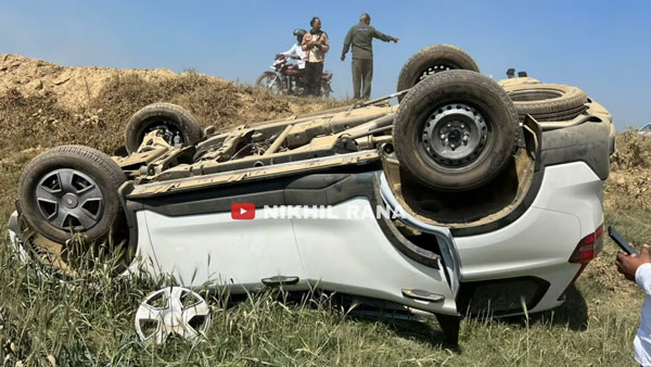 mahindra scorpio-n rollover accident
