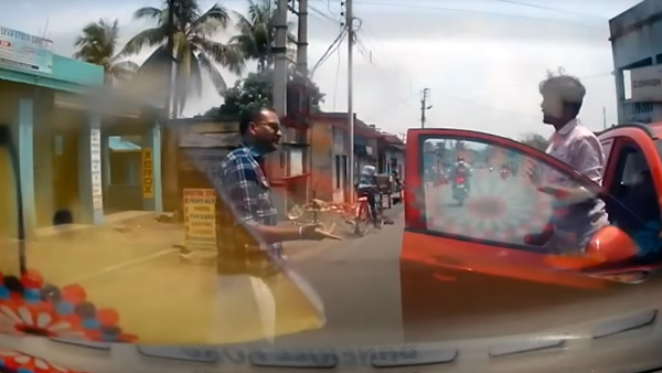 hyundai car driver gets lesson