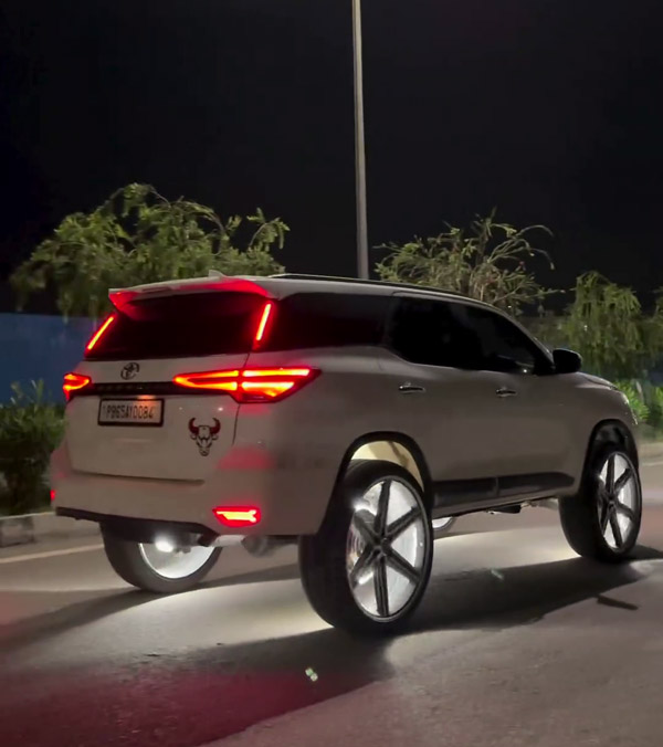 fortuner with massive alloy wheels