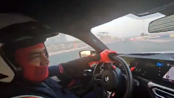 ajith test driving bmw m4 competition