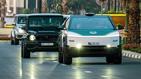 dubai police added tesla cybertruck dubai police added tesla cybertruck