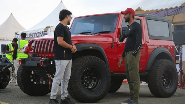 mahindra thar with massive tyres mahindra thar with massive tyres