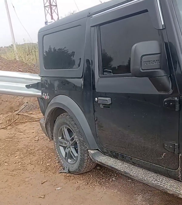 mahindra thar accident in rajasthan