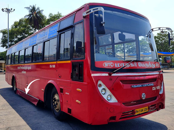 cng and lng in chennai bus
