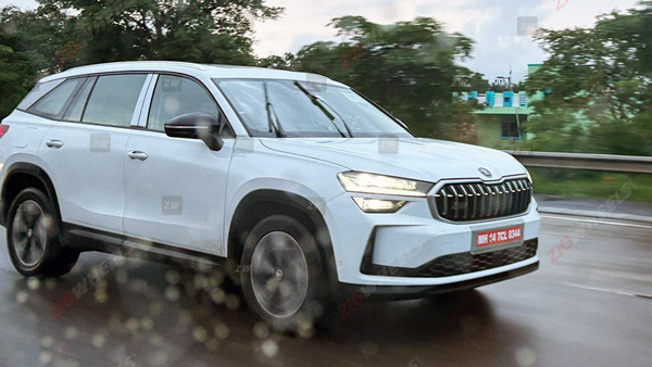 skoda kodiaq spotted in india