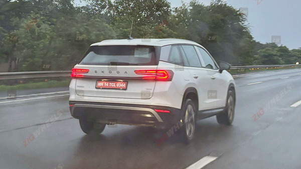 skoda kodiaq spotted in india