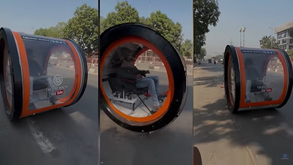 Students made futuristic capsule car