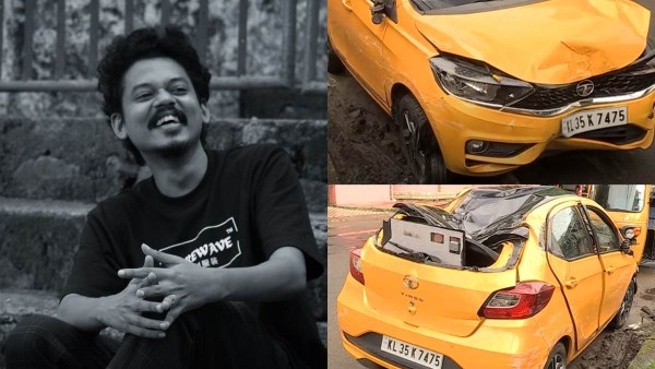 Arjun ashokan hurt in car accident