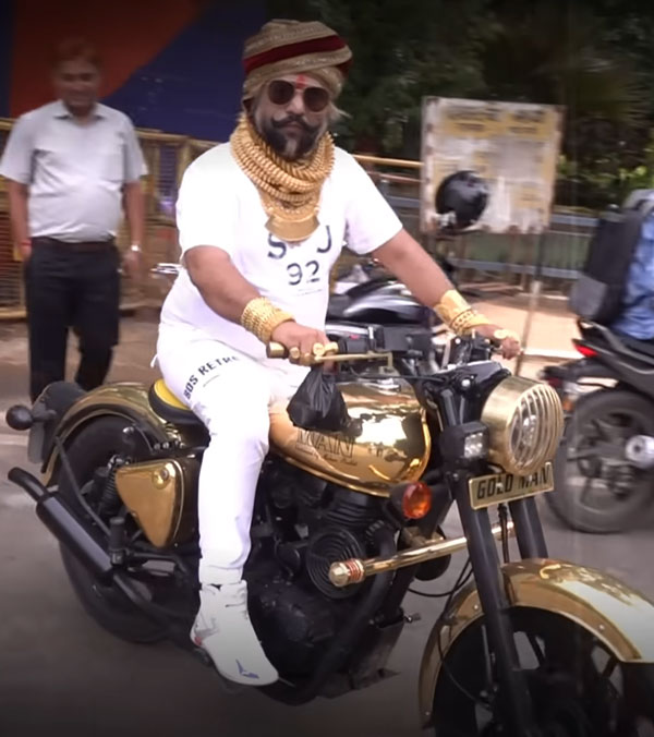 bike with real gold film