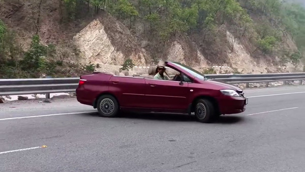 honda city modified into cabriolet