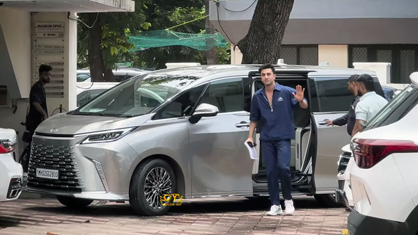 Ranbir Kapoor Spotted In Lexus LM 350h