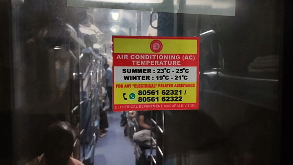 Train AC Coach Temperature New Rules