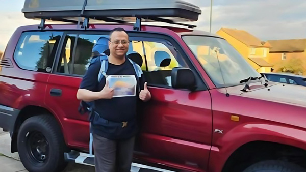 man drove car to india man drove car to india