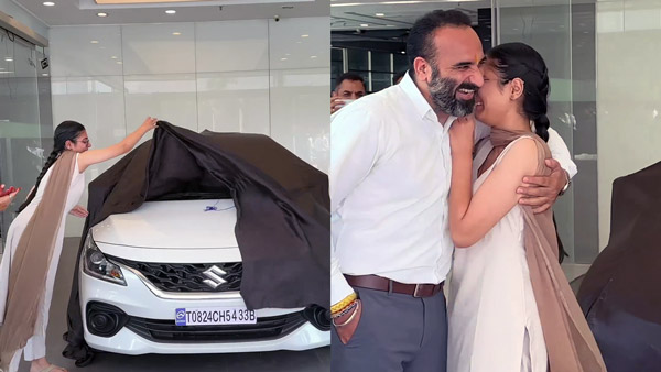 Father Gifts Daughter A Maruti Suzuki Baleno