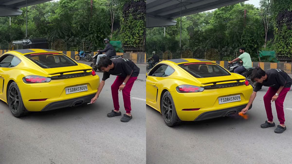 porsche cigarette fire