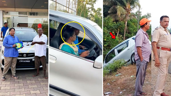 brand-new maruti suzuki celerio crashed