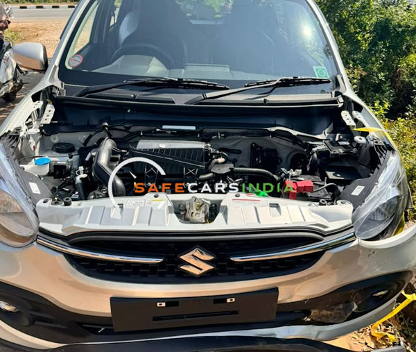 brand-new maruti suzuki celerio crashed