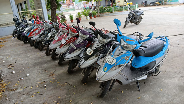 tvs scooty pep thief tvs scooty pep thief