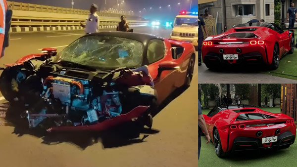 Ambani repaired ferrari sf90 new look
