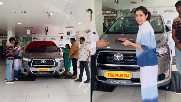Diya Krishna Buys Toyota Innova Crysta