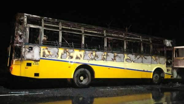 tirupur bus fire tirupur bus fire