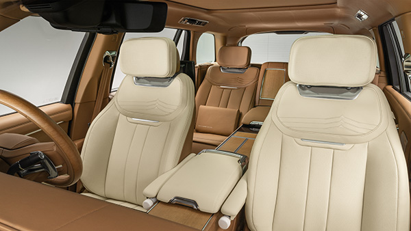 Range rover sv ranthambore edition front seat