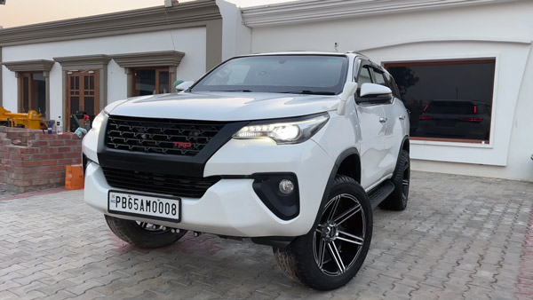 sidhu moosewala s bulletproof toyota fortuner