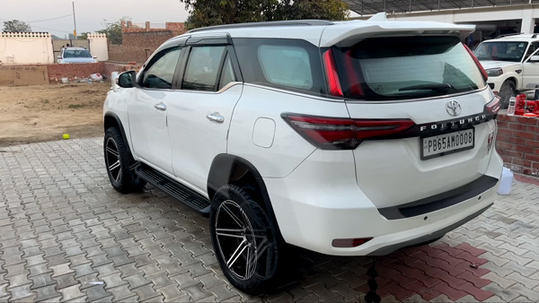 sidhu moosewala s bulletproof toyota fortuner