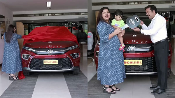 Sneha Sreekumar Buys Toyota Urban Cruiser Hyryder