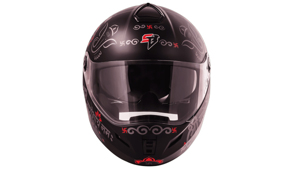 Steelbird ganesh edition helmet front Steelbird ganesh edition helmet front