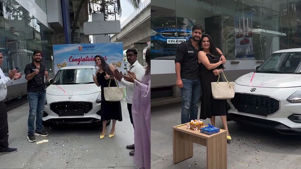 Actor Vinay-Aishwarya Buys Maruti Suzuki Swift