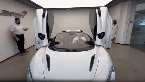 Ajith kumar checks out mclaren 750s spider supercar