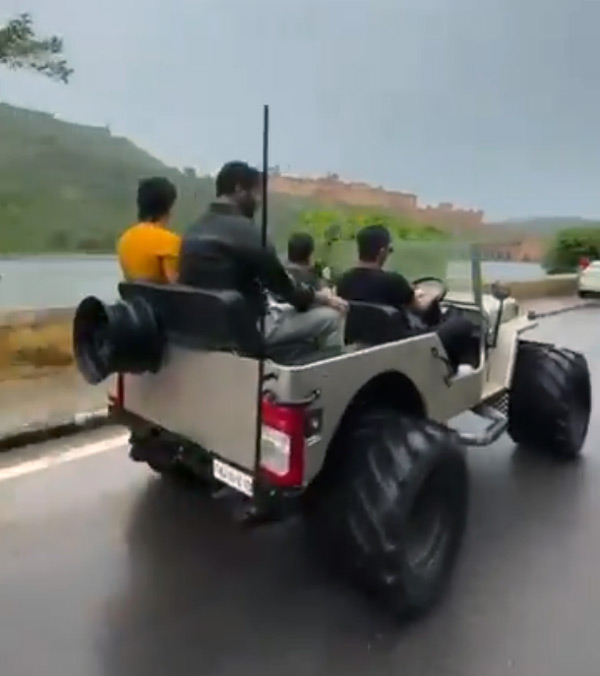 Deputy CM Son Jeep Ride