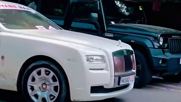 Du student election car convoy rolls royce ghost