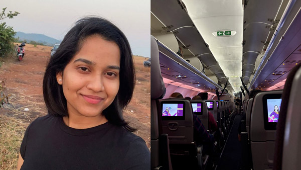 young woman impressed by vistara