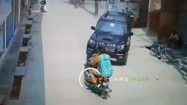 mahindra scorpio classic completely destroyed