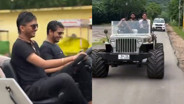 Rajasthan Deputy CM Son Jeep Ride
