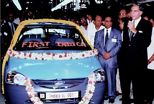 Ratan Tata With Tata Indica