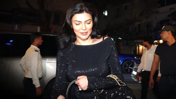 sushmita sen in range rover