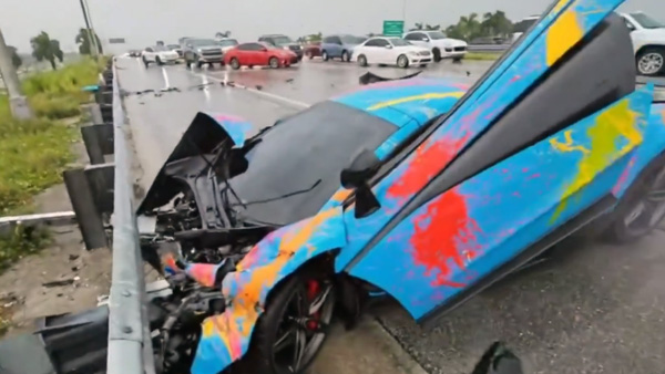 Mclaren 570s crashed during livestream