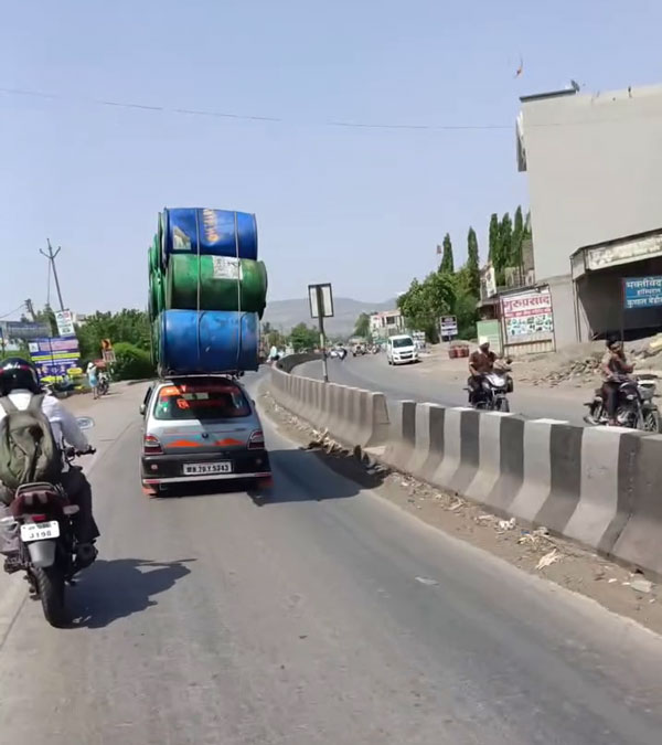barrels on top of maruti barrels on top of maruti