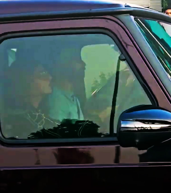 fahadh faasil seen in mercedes-g63