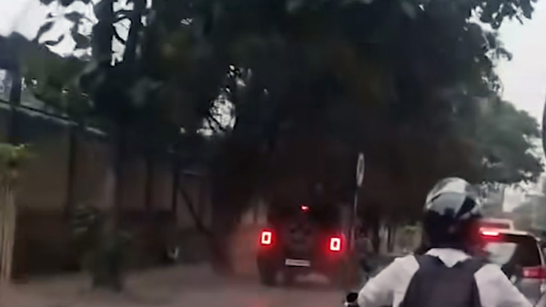 mahindra thar roxx vehicle driver arrested mahindra thar roxx vehicle driver arrested