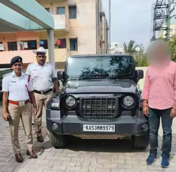 mahindra thar roxx vehicle driver arrested mahindra thar roxx vehicle driver arrested