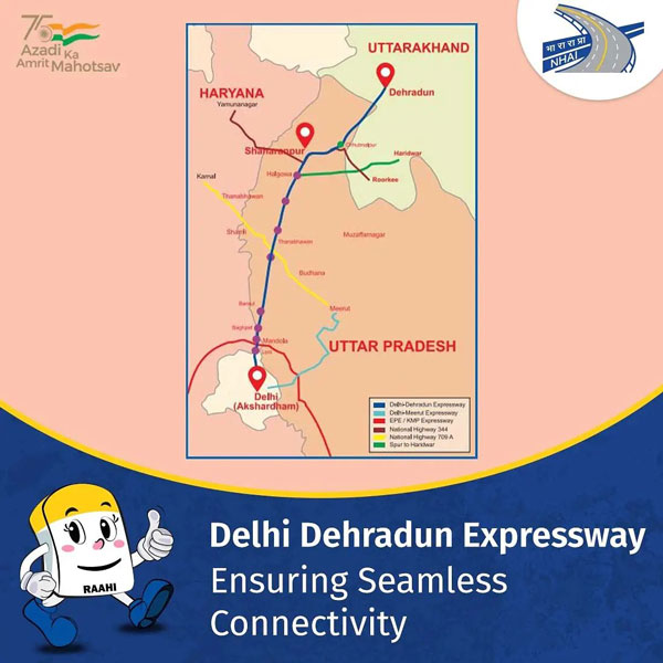 delhi-dehradun expressway on final stage