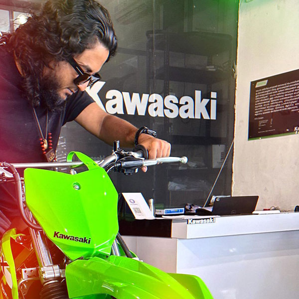sajid yahiya booked kawasaki klx230