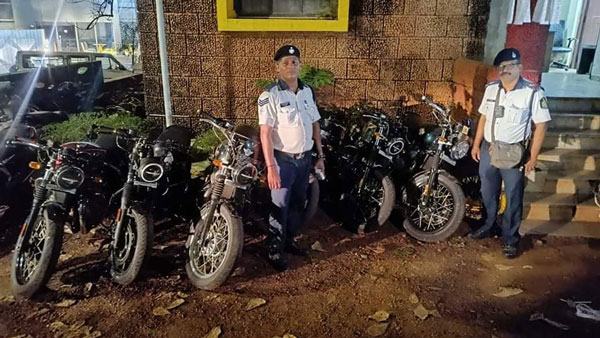 police seized 6 royal enfield