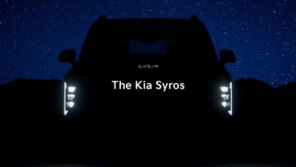 Kia syros suv front look teaser