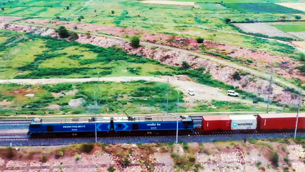 Double Decker Cargo Passenger Train