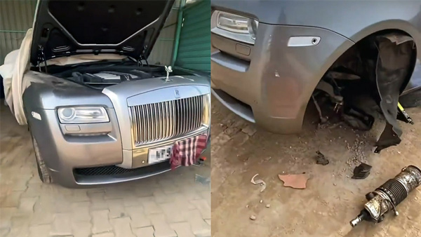 Rolls Royce Ghost Gets Repaired At Local Mechanic Shop